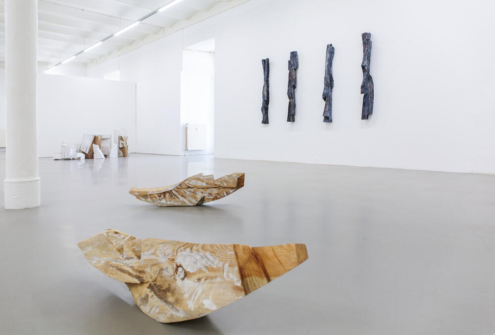Bild von der Seite „PASSING SNOW – Skulpturen und Zeichnungen“ (Foto: Herve Maillet)