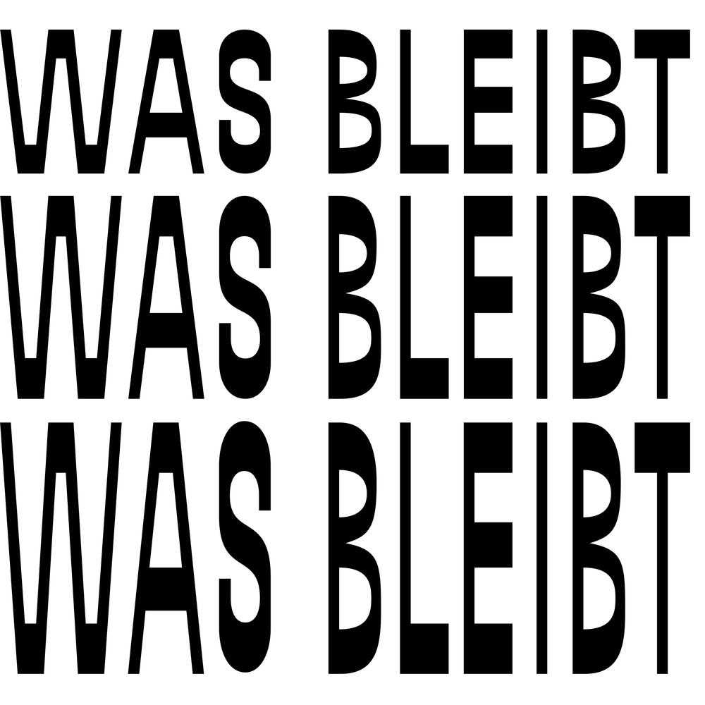 Bild von der Seite „WAS BLEIBT“